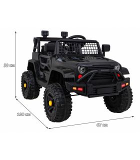 Voiture électrique Jeep 12 Volts BDM0922 Noire - Pack Luxe