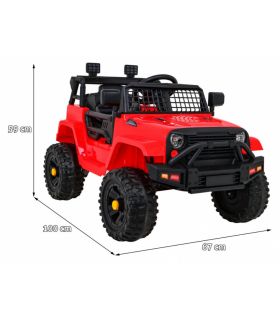 Voiture électrique Jeep 12 Volts BDM0922 Rouge - Pack Luxe