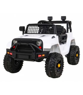 Voiture électrique Jeep 12 Volts BDM0922 Blanche - Pack Luxe