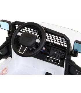 Voiture électrique Jeep 12 Volts BDM0922 Blanche - Pack Luxe