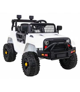 Voiture électrique Jeep 12 Volts BDM0922 Blanche - Pack Luxe
