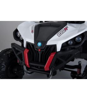 Voiture électrique 2 places 24V Buggy UTV-MX Blanc - Pack Luxe