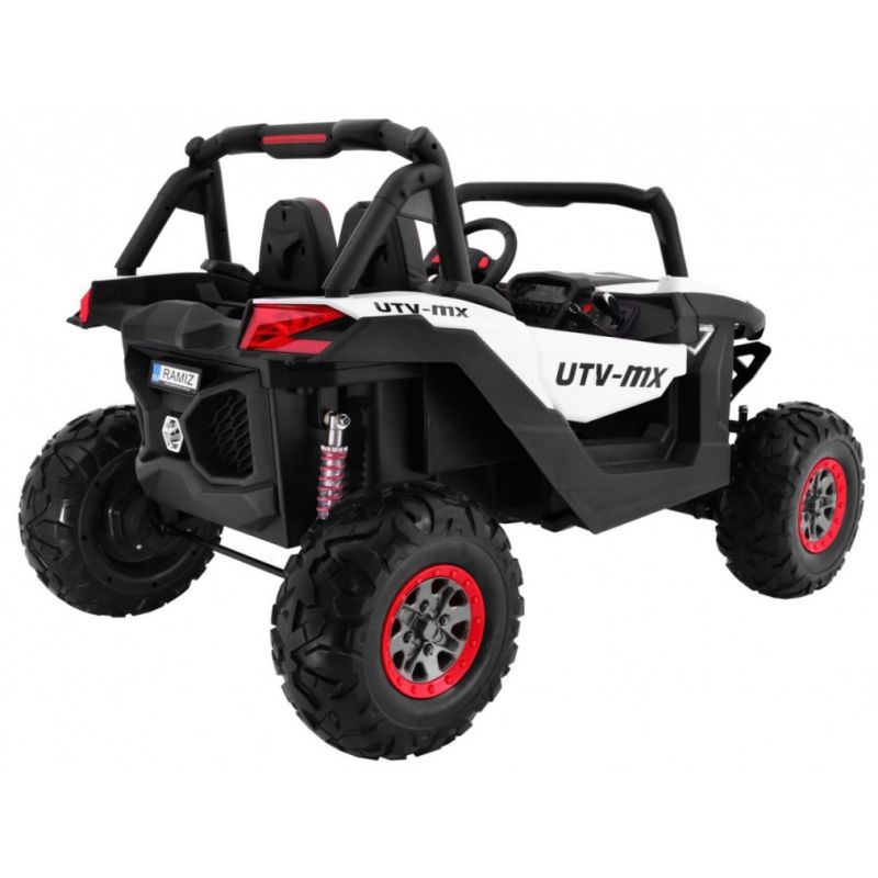 Voiture électrique 4 places 24V Buggy ATV Racing Blanc - Pack Luxe