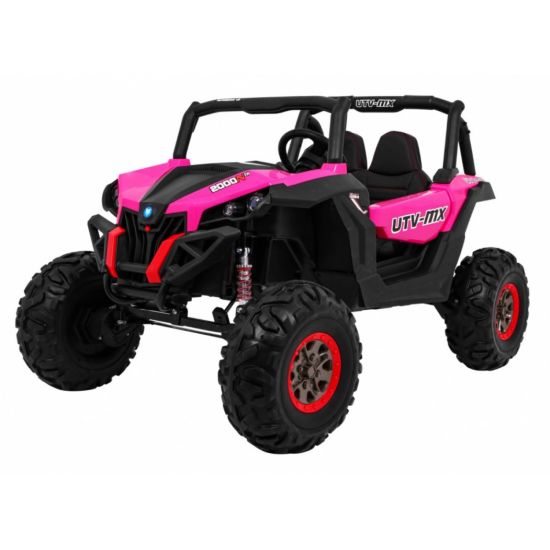 Voiture électrique 2 places 24V Buggy UTV-MX Rose - Pack Luxe
