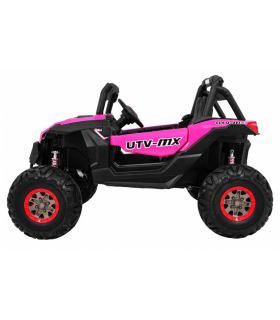 Voiture électrique 2 places 24V Buggy UTV-MX Rose - Pack Luxe