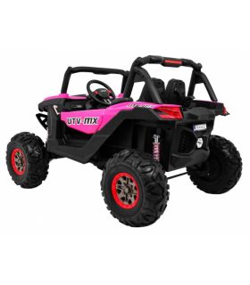 Voiture électrique 2 places 24V Buggy UTV-MX Rose - Pack Luxe