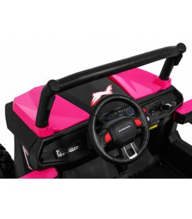Voiture électrique 2 places 24V Buggy UTV-MX Rose - Pack Luxe