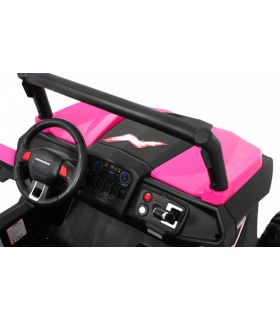 Voiture électrique 2 places 24V Buggy UTV-MX Rose - Pack Luxe