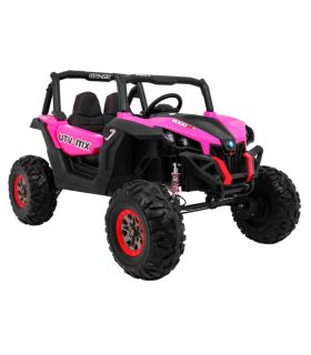 Voiture électrique 2 places 24V Buggy UTV-MX Rose - Pack Luxe