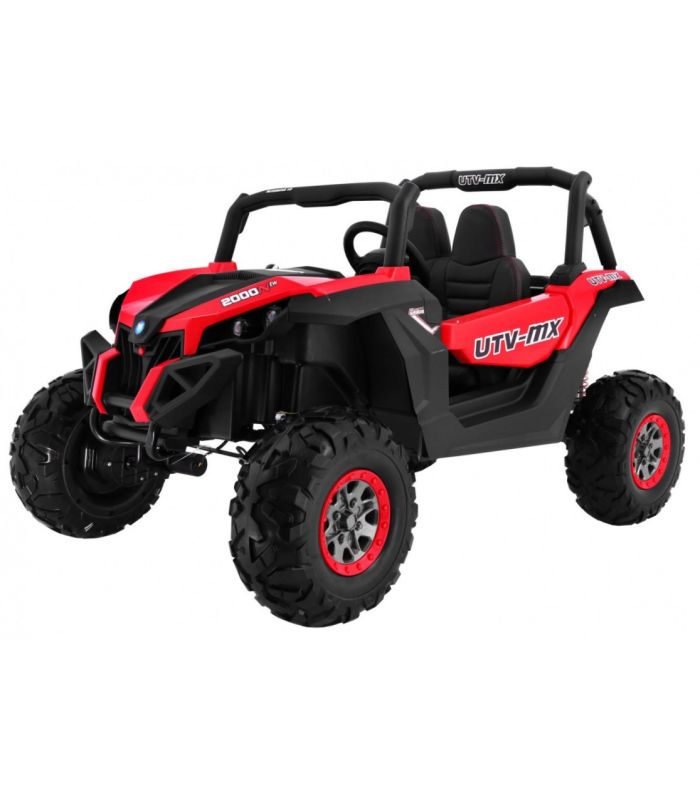 Voiture électrique 2 places 24V Buggy UTV-MX Rouge - Pack Luxe