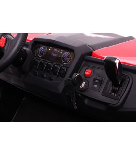 Voiture électrique 2 places 24V Buggy UTV-MX Rouge - Pack Luxe