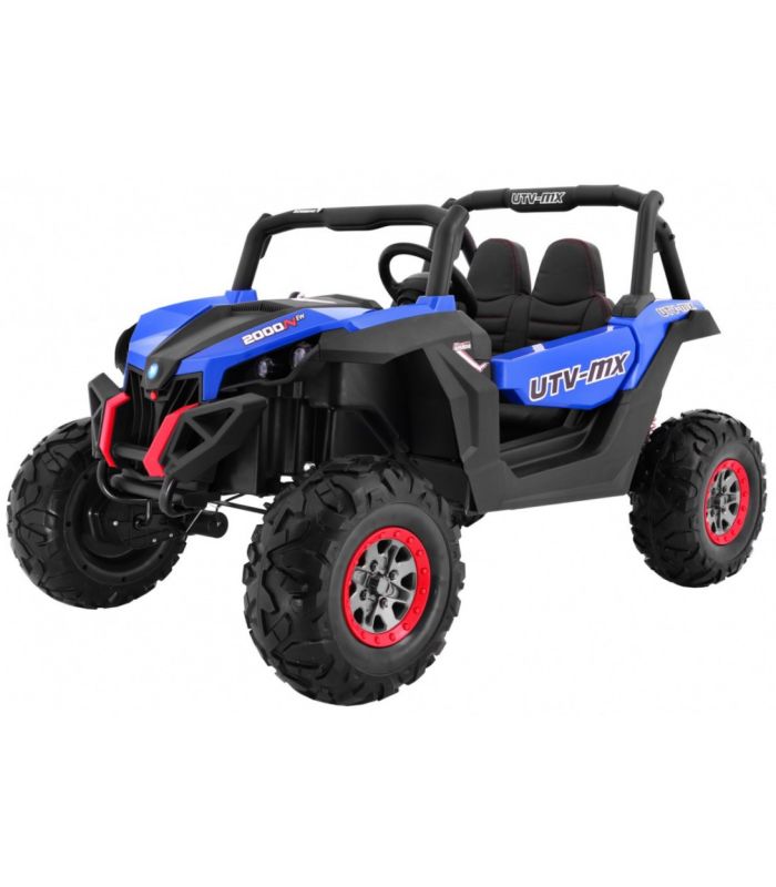 Voiture électrique 2 places 24V Buggy UTV-MX Bleu - Pack Luxe
