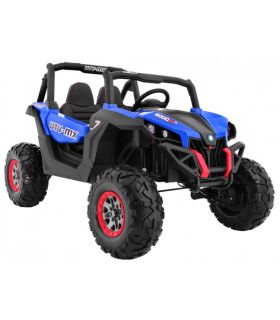 Voiture électrique 2 places 24V Buggy UTV-MX Bleu - Pack Luxe