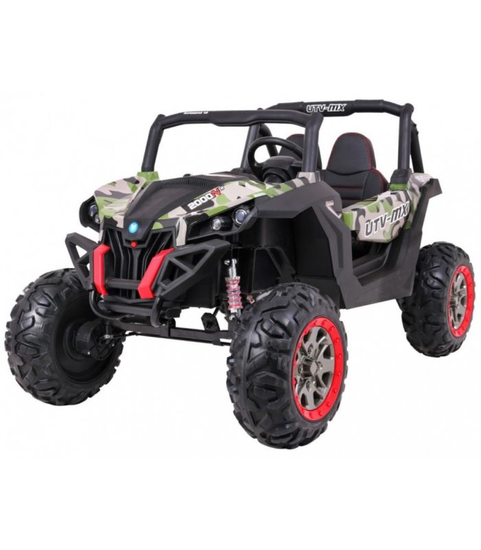 Voiture électrique 2 places 24V Buggy UTV-MX Militaire - Pack Luxe + LCD