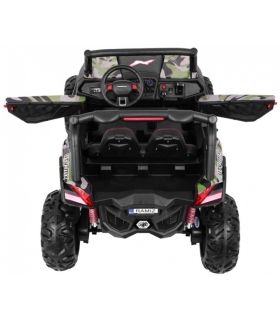 Voiture électrique 2 places 24V Buggy UTV-MX Militaire - Pack Luxe + LCD