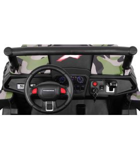Voiture électrique 2 places 24V Buggy UTV-MX Militaire - Pack Luxe + LCD
