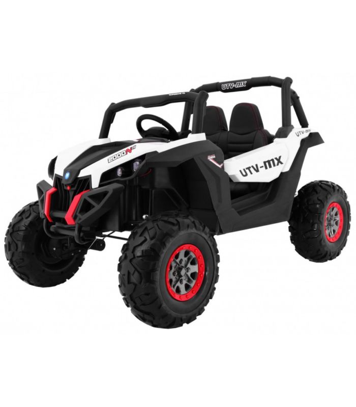 Voiture électrique 2 places 24V Buggy UTV-MX Blanc - Pack Luxe + LCD