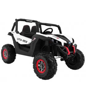 Voiture électrique 2 places 24V Buggy UTV-MX Blanc - Pack Luxe + LCD
