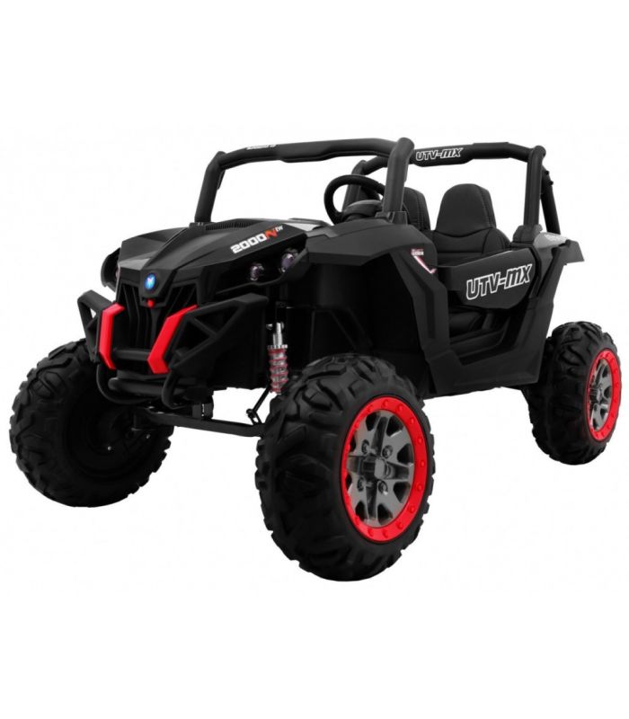Voiture électrique 2 places 24V Buggy UTV-MX Noir - Pack Luxe + LCD