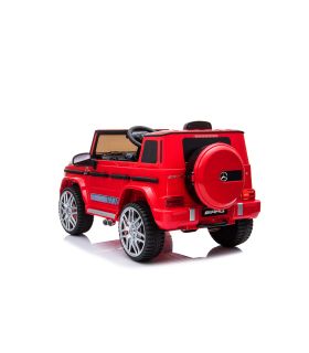 Voiture électrique 12V Mercedes G63 Rouge - Pack Luxe