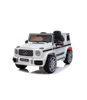 Voiture électrique 12V Mercedes G63 Blanc - Pack Luxe