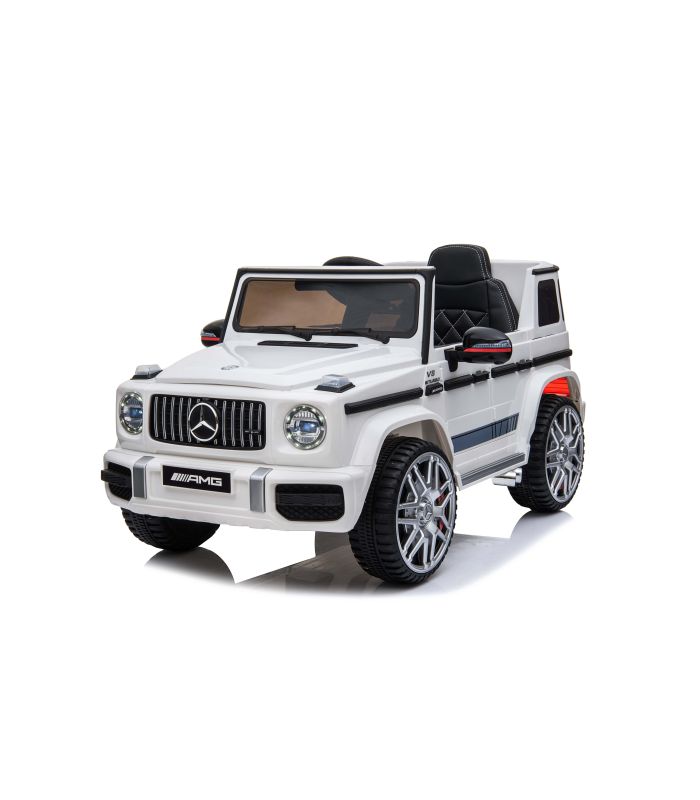 Voiture électrique 12V Mercedes G63 Blanc - Pack Luxe
