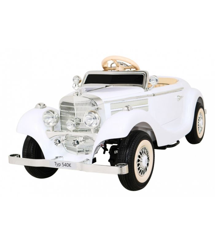 Voiture électrique 12V Mercedes 540A Blanche - Pack Luxe