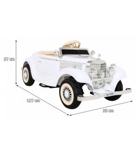 Voiture électrique 12V Mercedes 540A Blanche - Pack Luxe