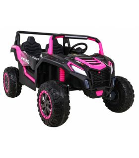 Voiture électrique 2 places 24V Buggy ATV Rose - Pack Luxe