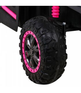 Voiture électrique 2 places 24V Buggy ATV Rose - Pack Luxe