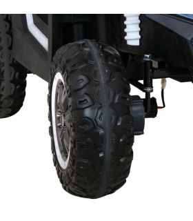 Voiture électrique 2 places 24V Buggy ATV Blanc - Pack Luxe