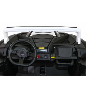 Voiture électrique 2 places 24V Buggy ATV Blanc - Pack Luxe
