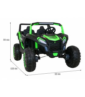 Voiture électrique 2 places 24V Buggy ATV Vert - Pack Luxe