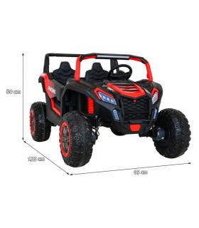 Voiture électrique 2 places 24V Buggy ATV Rouge - Pack Luxe