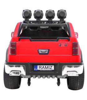 Voiture électrique 2 places 12V Long Rouge - Pack Luxe