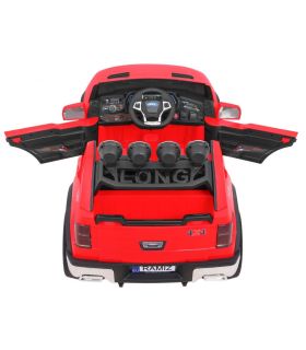 Voiture électrique 2 places 12V Long Rouge - Pack Luxe