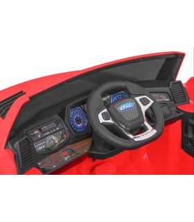 Voiture électrique 2 places 12V Long Rouge - Pack Luxe