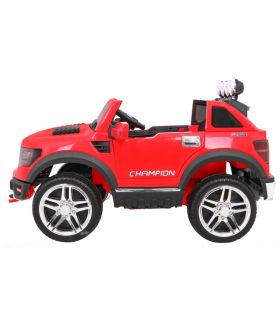 Voiture électrique 2 places 12V Long Rouge - Pack Luxe