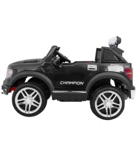 Voiture électrique 2 places 12V Long Noire - Pack Luxe