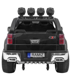 Voiture électrique 2 places 12V Long Noire - Pack Luxe