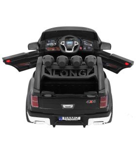 Voiture électrique 2 places 12V Long Noire - Pack Luxe