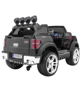 Voiture électrique 2 places 12V Long Noire - Pack Luxe