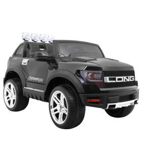 Voiture électrique 2 places 12V Long Noire - Pack Luxe