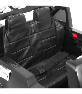 Voiture électrique 2 places 12V Long Noire - Pack Luxe