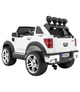 Voiture électrique 2 places 12V Long Blanche - Pack Luxe