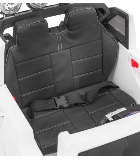 Voiture électrique 2 places 12V Long Blanche - Pack Luxe