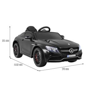 Voiture électrique 12V Mercedes C63 Noire - Pack Luxe
