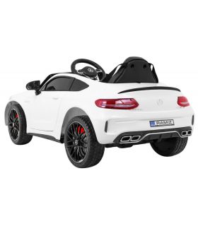 Voiture électrique 12V Mercedes C63 Blanche - Pack Luxe
