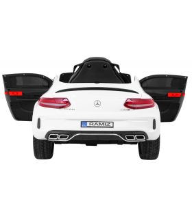 Voiture électrique 12V Mercedes C63 Blanche - Pack Luxe