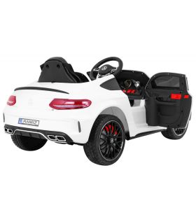 Voiture électrique 12V Mercedes C63 Blanche - Pack Luxe
